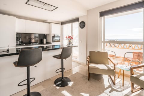 Living room, Seating area, Dining area, Sea view