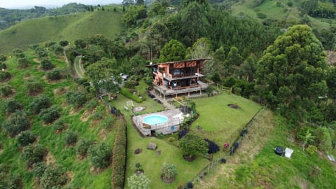 Property building, Natural landscape, Bird's eye view