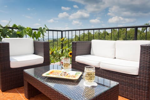 Balcony/Terrace, Living room, Seating area, Food, Drinks