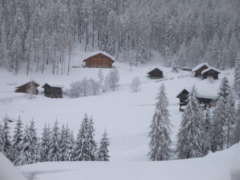Property building, Bird's eye view, Winter