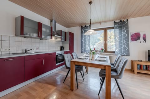 Kitchen or kitchenette, Dining area, stove