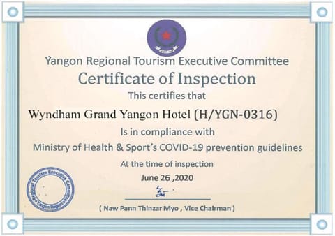 Wyndham Grand Yangon Hotel in India