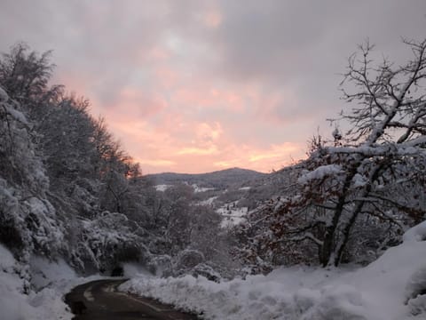 Natural landscape, Winter, Hiking, Mountain view