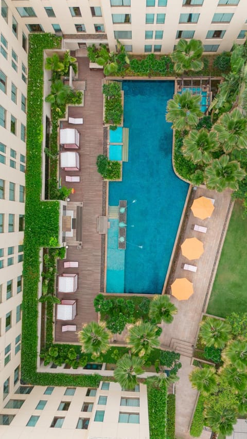 Bird's eye view, Swimming pool