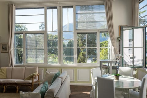 Living room, Seating area, Lake view