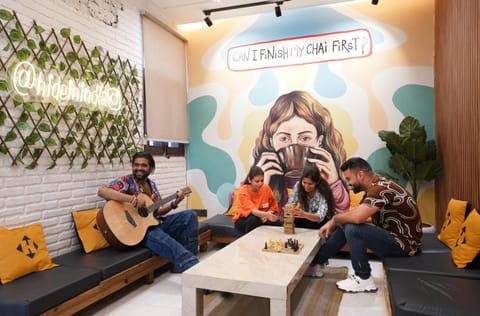 People, Living room, group of guests