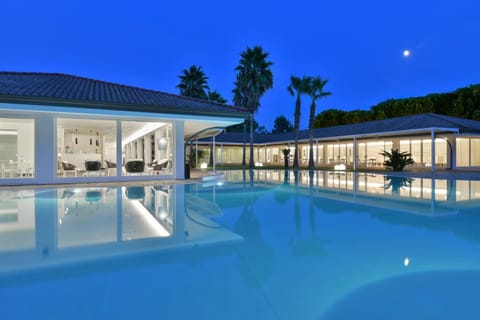 Property building, Night, View (from property/room), Other, Pool view, Swimming pool