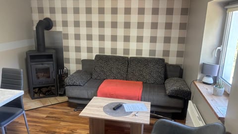 Living room, fireplace