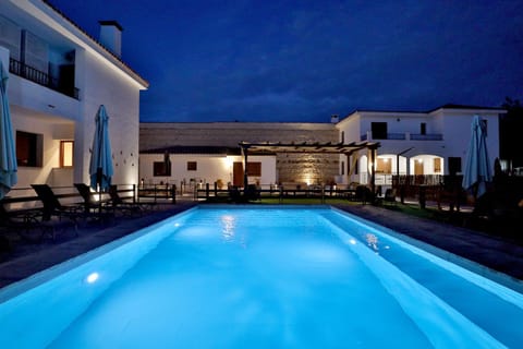 Property building, Swimming pool, Swimming pool, Sunset