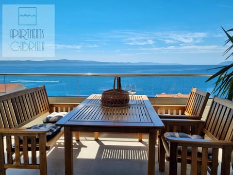 Day, Natural landscape, View (from property/room), Balcony/Terrace, Seating area, Sea view