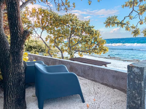 Patio, Beach, Sea view