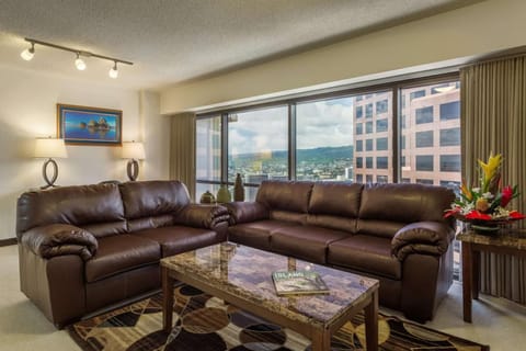 View (from property/room), Living room, Seating area, Mountain view