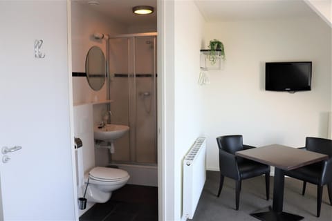 Shower, Toilet, Bathroom, TV and multimedia, Seating area