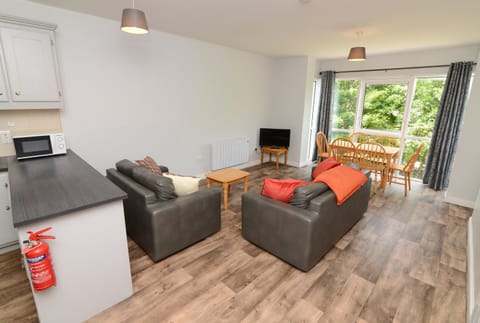 Communal lounge/ TV room, TV and multimedia, Kitchen or kitchenette, Living room, Seating area, Dining area, oven