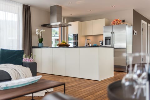 Living room, kitchen