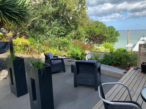 Patio, Garden, View (from property/room), Balcony/Terrace, Seating area, Garden view, Sea view, Sea view