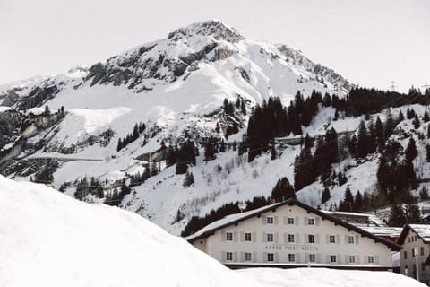 Property building, Winter, Mountain view