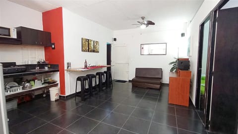 Kitchen or kitchenette, Living room, Dining area