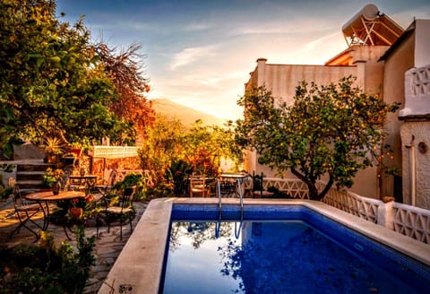 Patio, Garden, Pool view