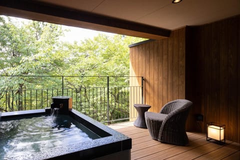 Hot Spring Bath, View (from property/room), Balcony/Terrace