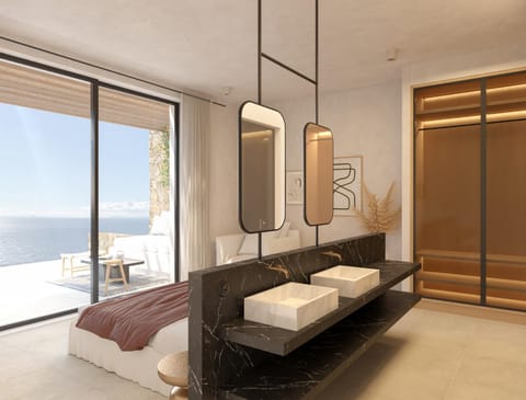 Bedroom, Sea view