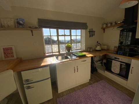 Coffee/tea facilities, Kitchen or kitchenette, oven, stove, toaster