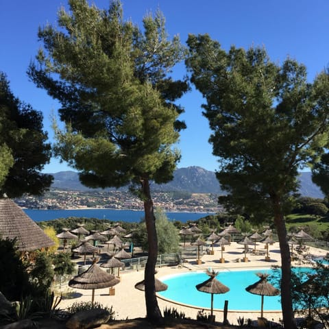 Mountain view, Pool view, Sea view