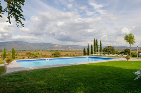 12 bedrooms mansion with city view private pool and enclosed garden at Cortona House in Umbria