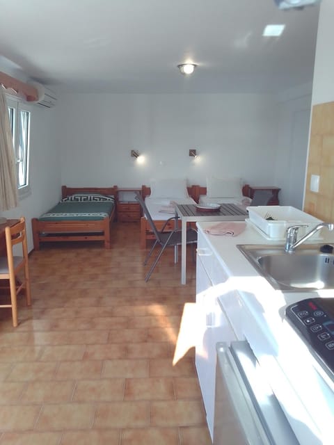 Bed, Kitchen or kitchenette, Photo of the whole room, Bedroom