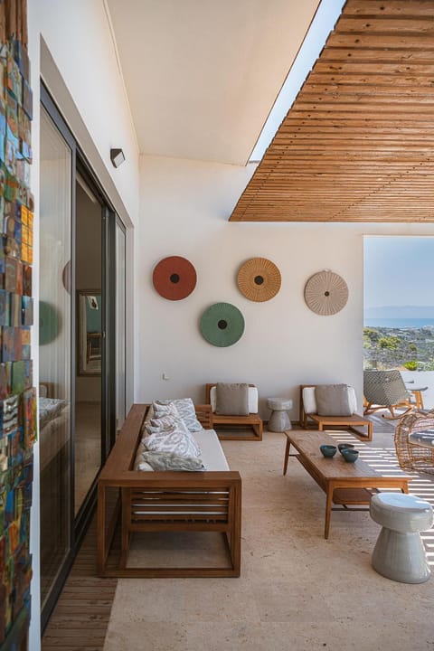 Natural landscape, View (from property/room), Balcony/Terrace, Living room, Photo of the whole room, Seating area