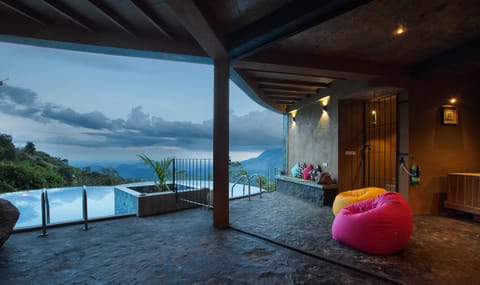 Living room, Other, Pool view