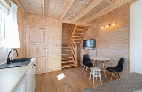 Błękitne domki przy morzu Nature lodge in West Pomeranian Voivodeship, Poland