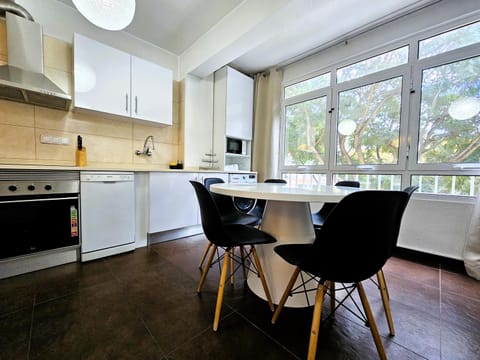 Dining area, laundry, kitchen