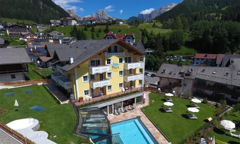 Facade/entrance, Day, Bird's eye view, Summer, On site, Mountain view