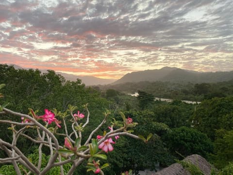 Restaurant/places to eat, Balcony/Terrace, Mountain view, River view