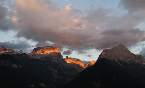 Summer, Mountain view, Sunset