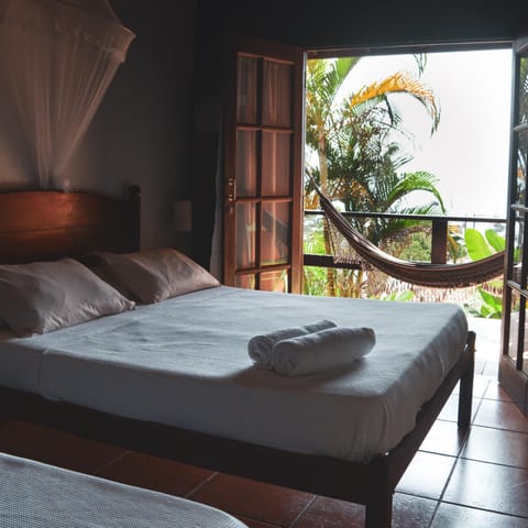 Bed, Bedroom, Sea view