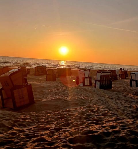 Beach, Sea view, Sunrise