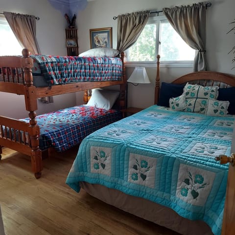 Photo of the whole room, bunk bed