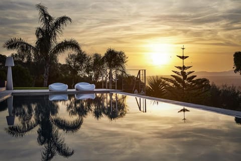 Natural landscape, Swimming pool, Sunrise