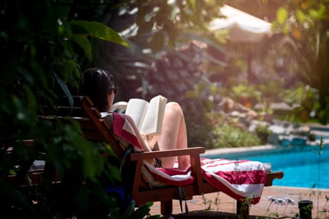 Garden, Pool view, Swimming pool, sunbed