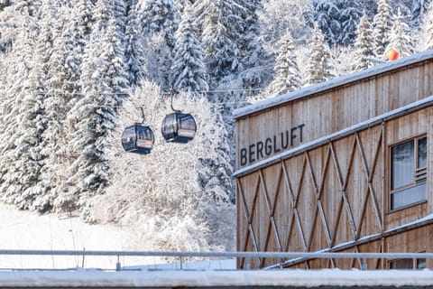 Property building, Winter, Skiing, Mountain view