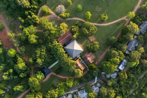 Property building, Natural landscape, Bird's eye view, Garden