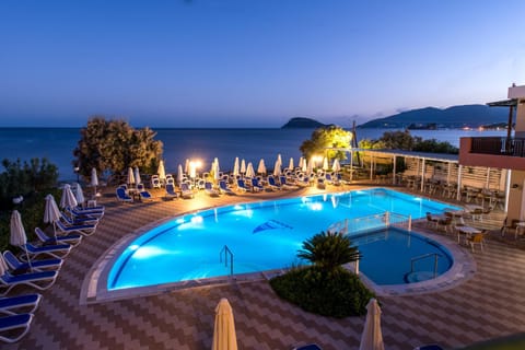 Pool view, Swimming pool, Sunset