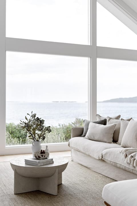 Natural landscape, Living room, Seating area, Mountain view, Sea view