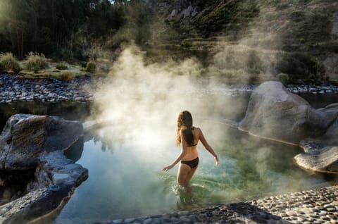 Hot Spring Bath, Landmark view