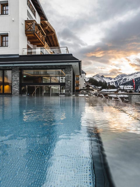 Swimming pool, Sunset