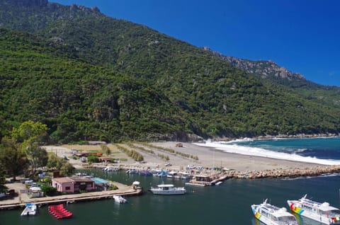 Natural landscape, Beach, Mountain view, Sea view