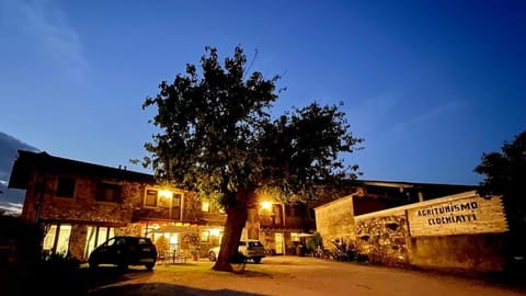 Property building, Night, Street view, Inner courtyard view