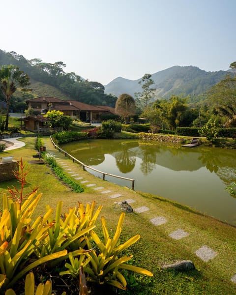 Natural landscape, Lake view, Mountain view